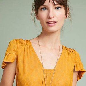 Maeve Anthropologie flutter shirt